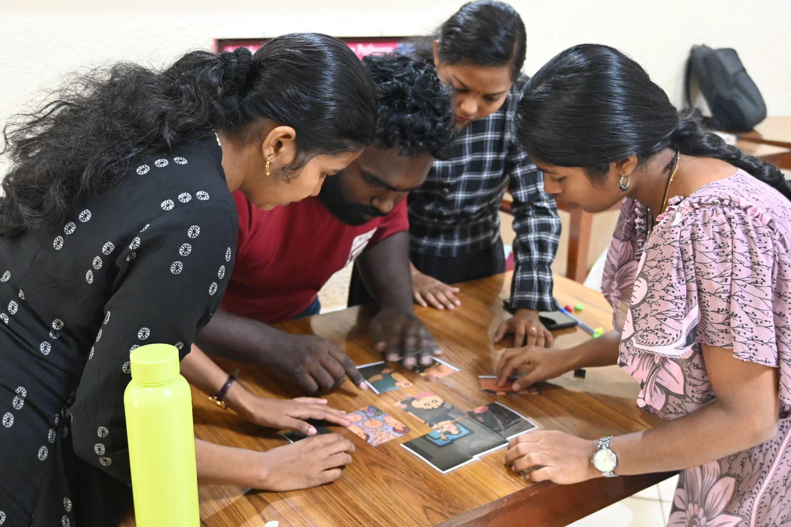 FunLingua learner in a classroom or Zoom session